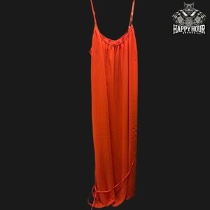 NWT City Chic Size Medium Orange (flame) Chiffon Maxi Dress